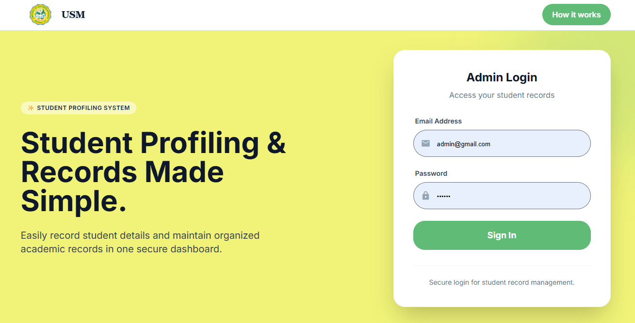 Student Recording System